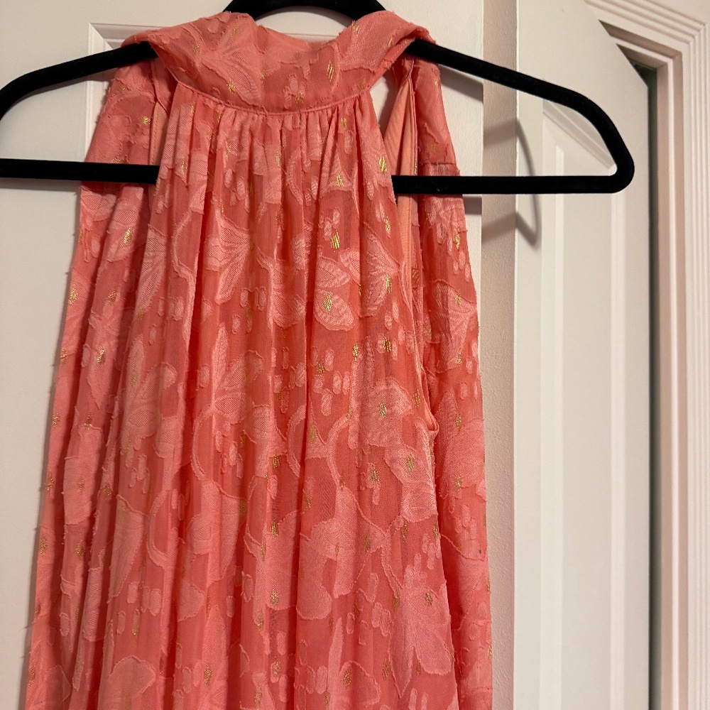 Tie neck dress